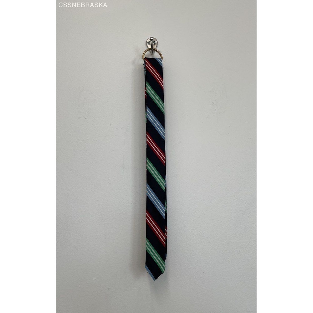 Tommy Hilfiger Mulicolor D Ring Belt Striped Fabric - Size Small
